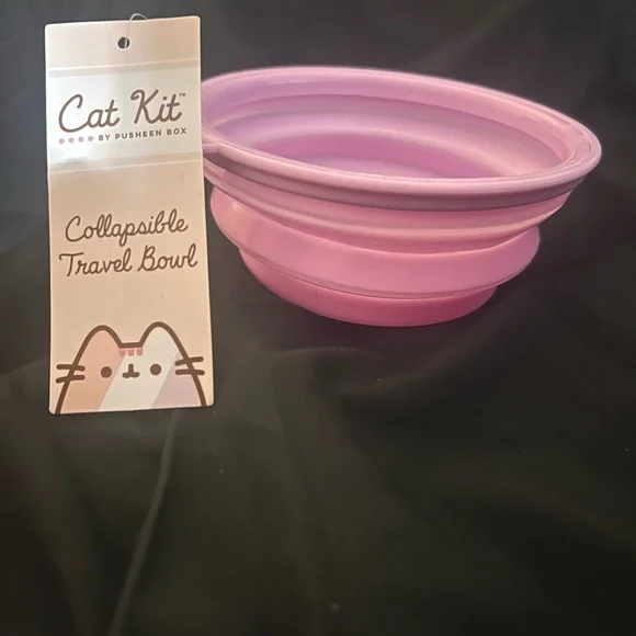Pusheen Collapsible Cat Bowl Ice Cream Clip Included - Picture 3 of 3